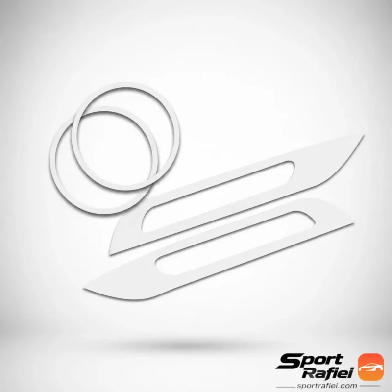 مکمل دیلایت و حلقه مه شکن تارا سفید و حلقه دور مه شکن نصب شده روی تارا سفید با متریال پلکسی شفاف