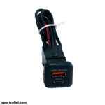 کیت پورت شارژر USB type C 55W 3.4A – فابریک پژو 207