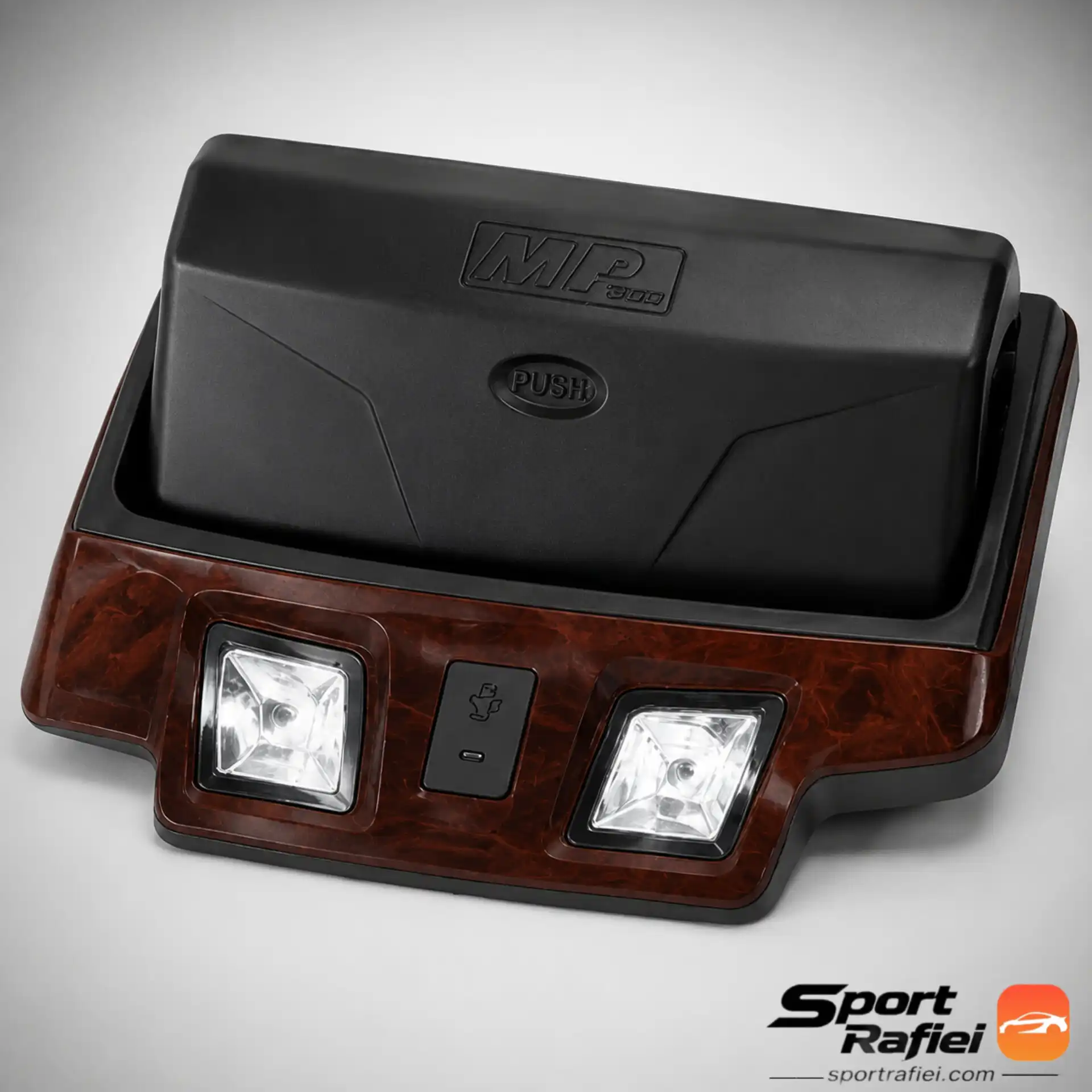 Sportrafiei-140503121900 چراغ سقف پژو پارس و 405 جا عینکی دار مشکی طرح چوب مات