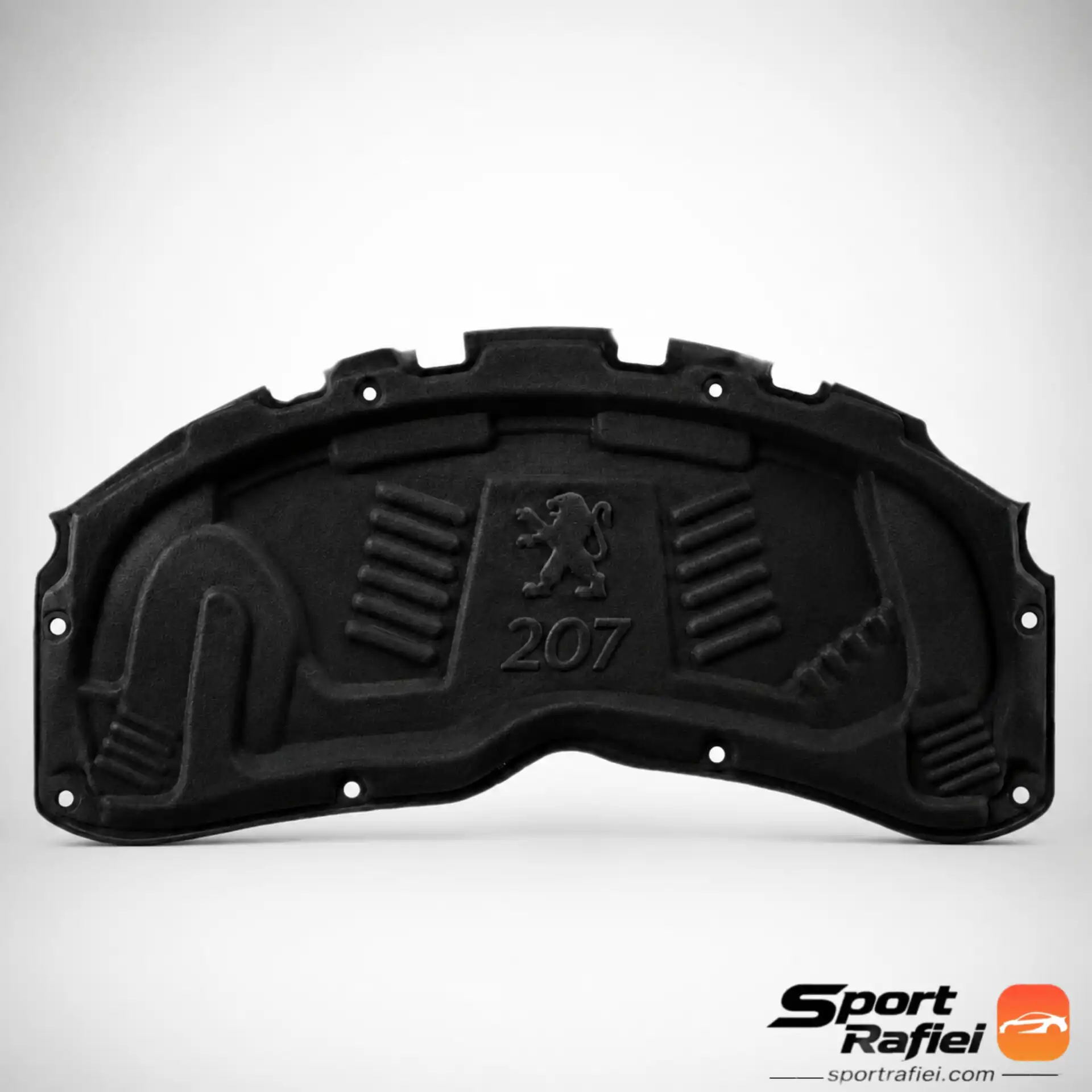 Sportrafiei-140503161009 نمد کاپوت پژو 207 مشکی با لوگوی برجسته ۲۰۷ عایق حرارتی و صوتی درب موتور خودرو