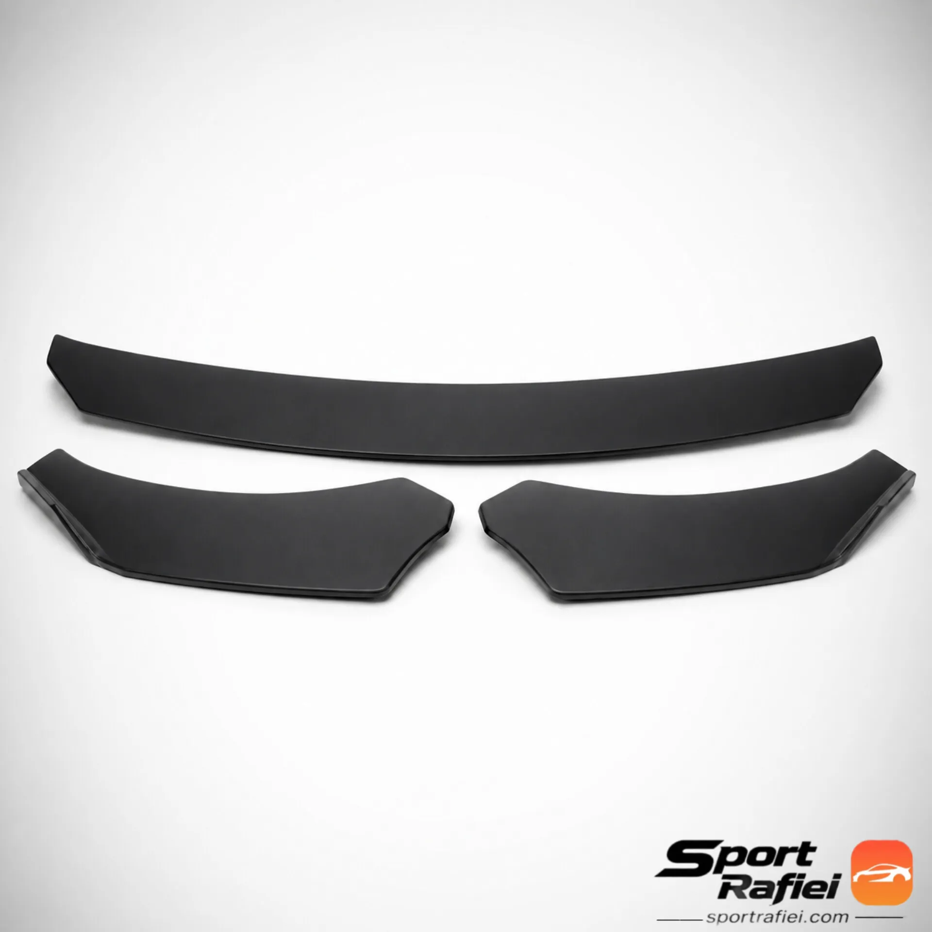 Sportrafiei-14050317830 ریش سه تیکه یونیورسال برند AMB مشکی مخصوص تیونینگ بدنه و نصب زیر سپر جلو انواع خودرو