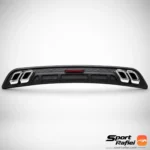دیفیوزر طرح Benz دنا با سر اگزوز کرومی شیک و بدنه ABS مشکی برای خودرو دنا پلاس